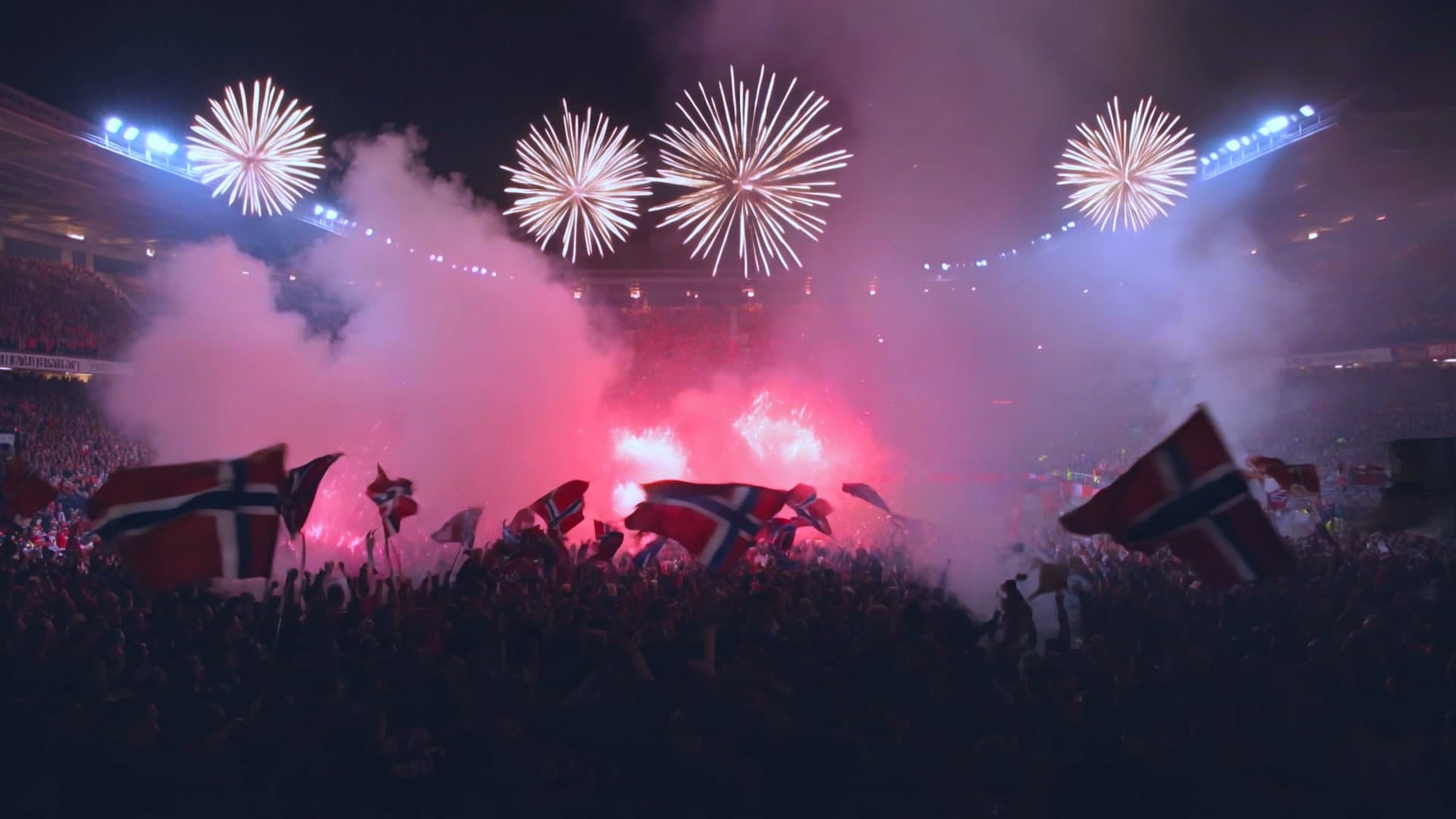 Still from the Hele landet fyrer background video at 13 seconds.