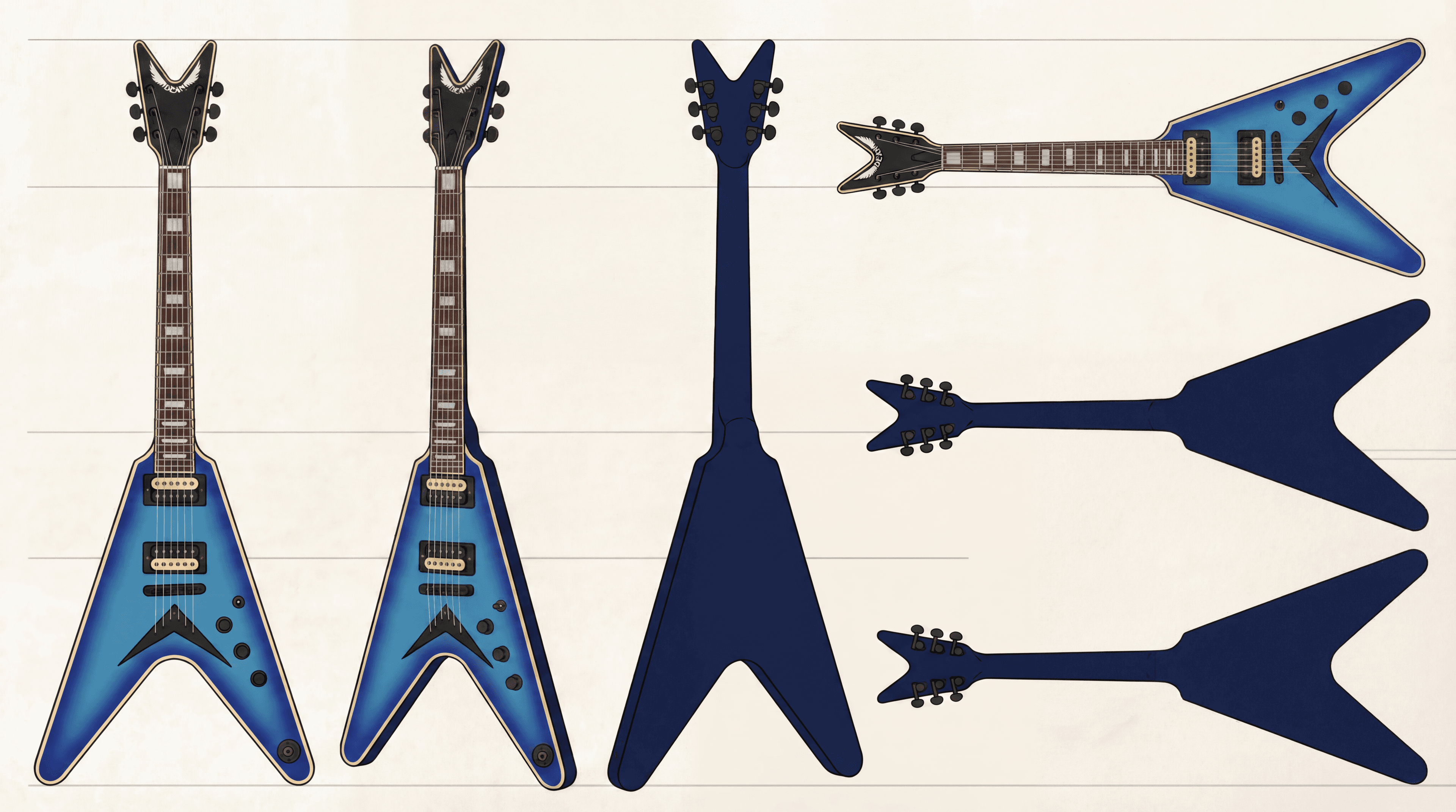 Object sheet for the electric guitar